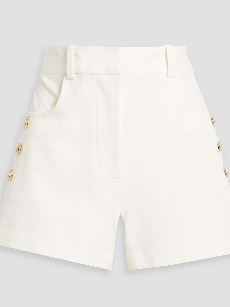 elliot cotton-blend twill shorts