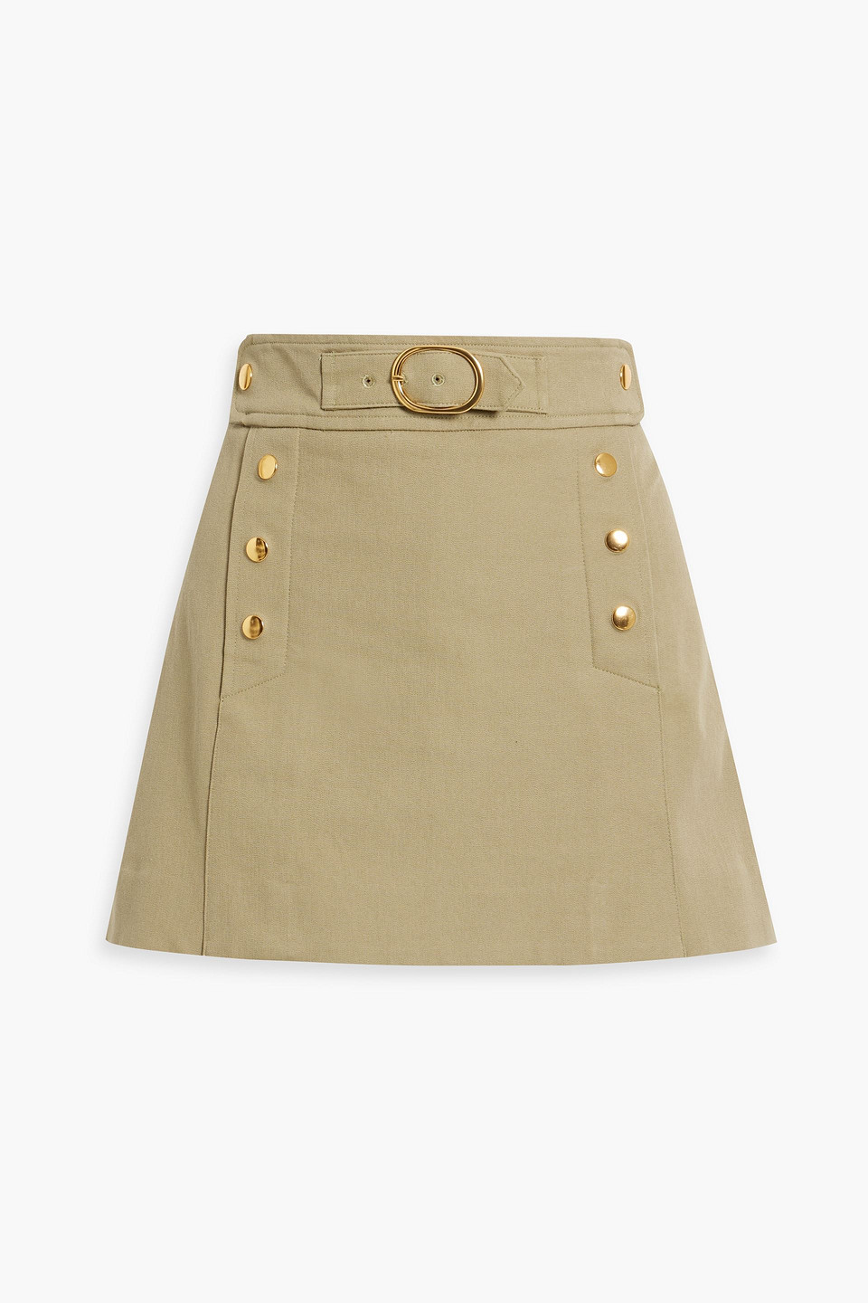 Hester skirt-effect cotton-blend twill shorts