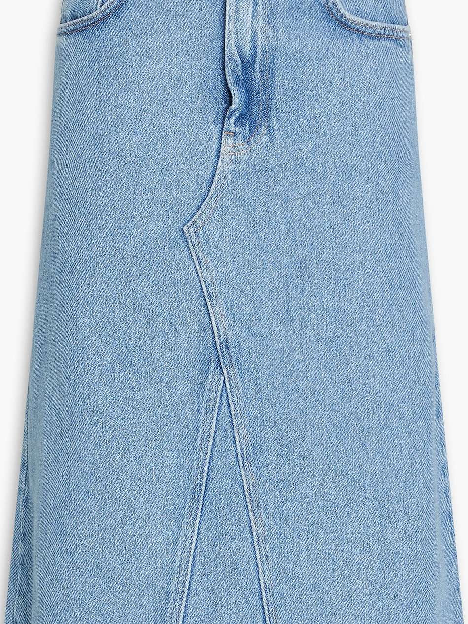 frayed denim skirt