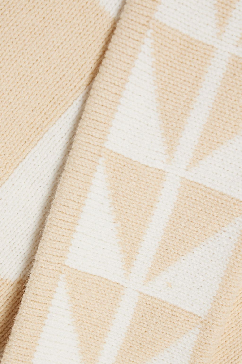 DEREK LAM 10 CROSBY 자카드 니트 코튼 혼방 카디건