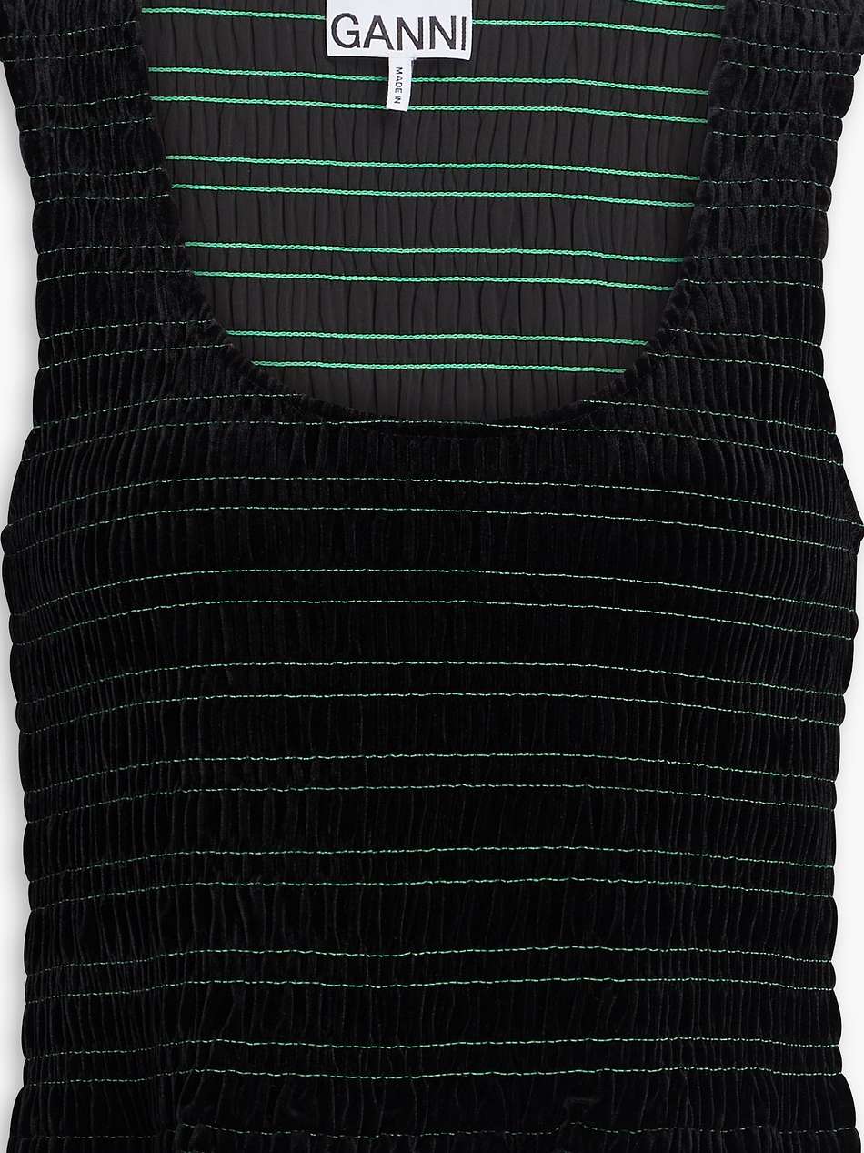 shirred velvet tank