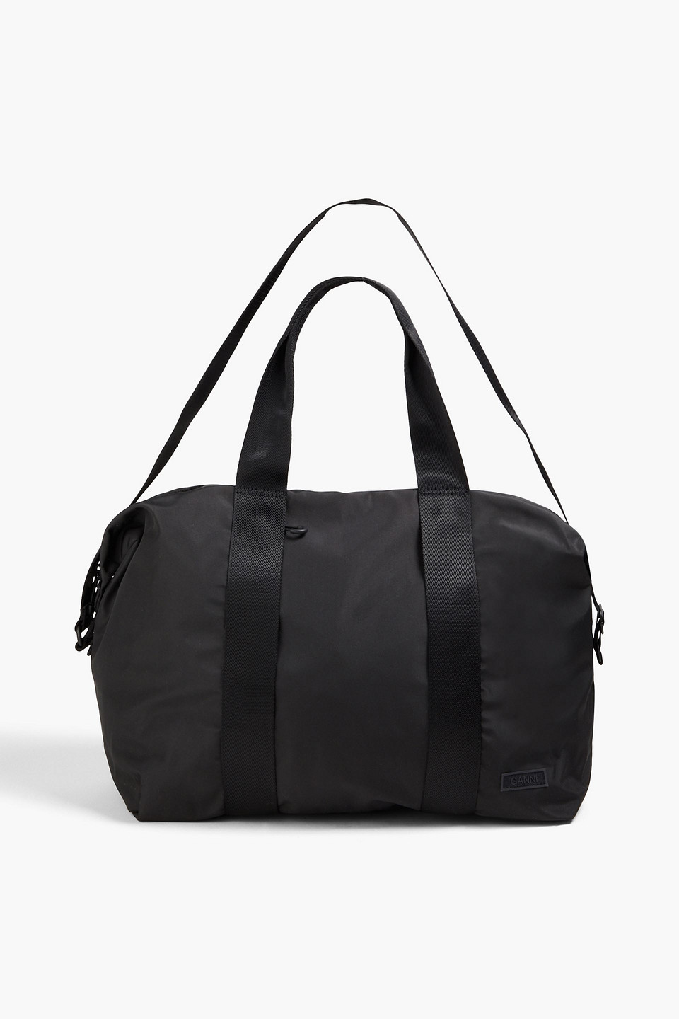 Ganni Shell Weekend Bag In Black