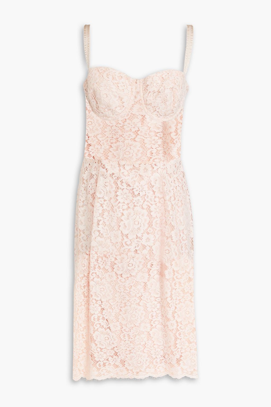 DOLCE&GABBANA コットン混コードレース ワンピース | THE OUTNET 