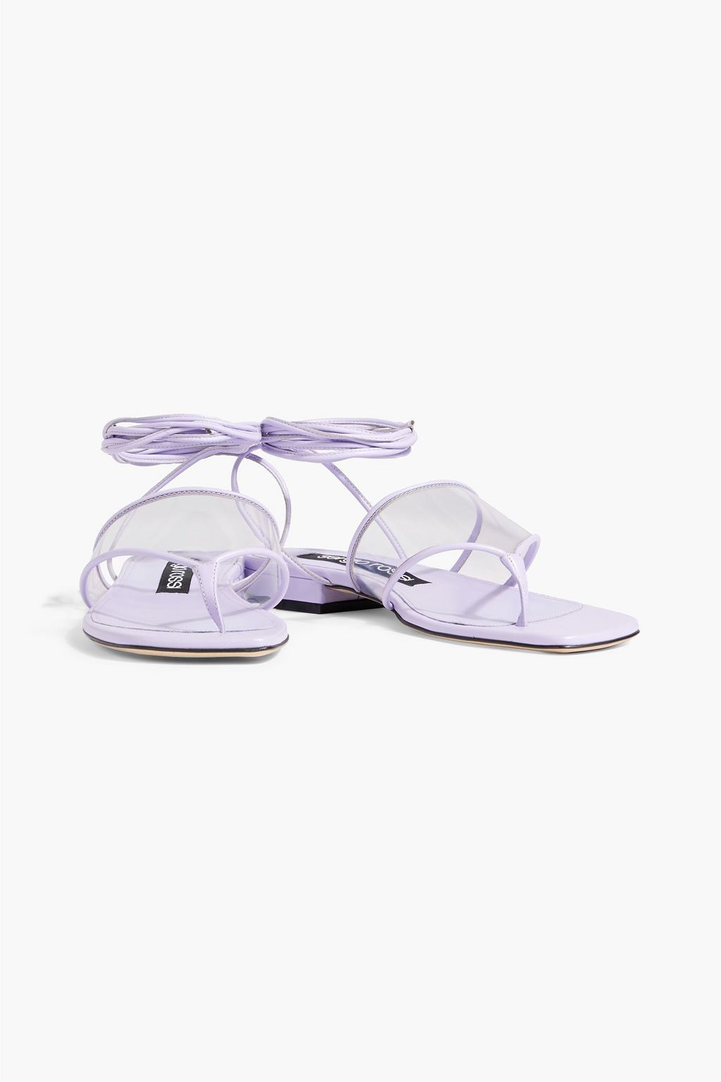 SERGIO ROSSI sr Lunettes 15 leather and PVC sandals