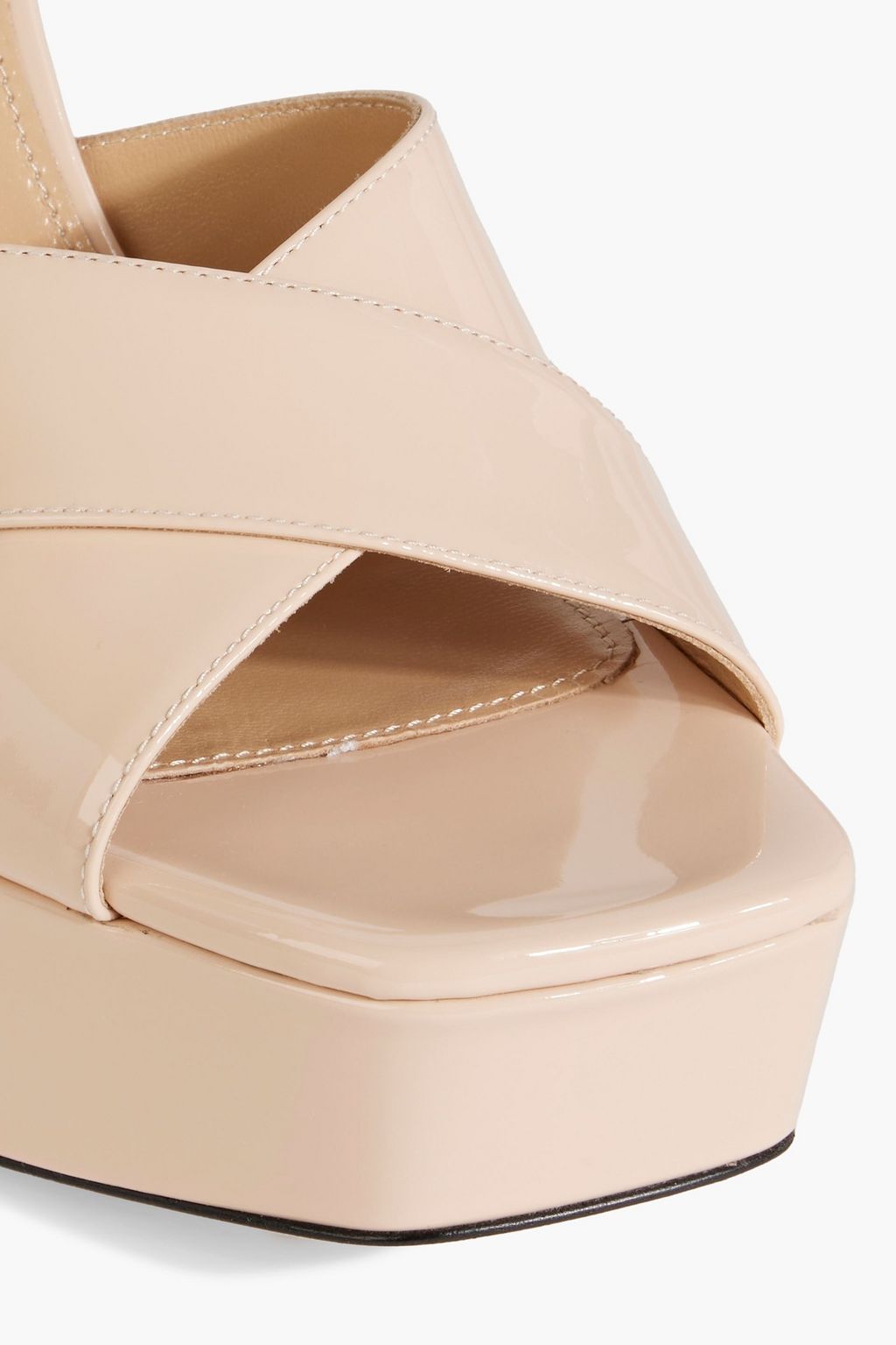 SERGIO ROSSI sr Alicia 90 patent-leather platform sandals