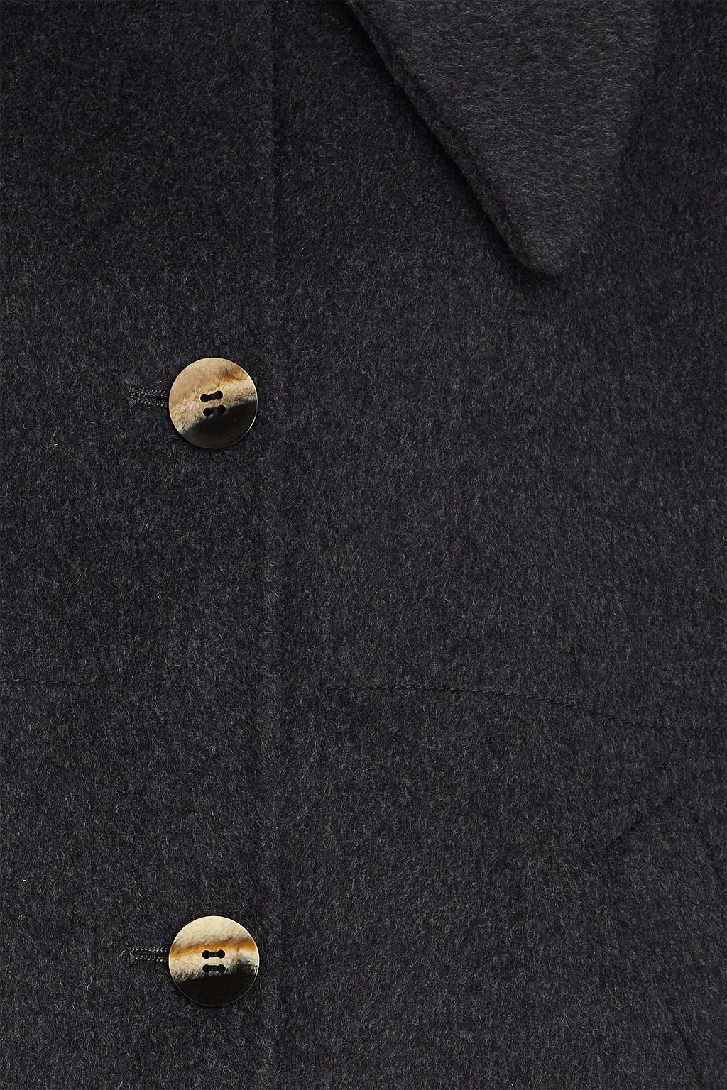 GANNI Wool-blend felt coat