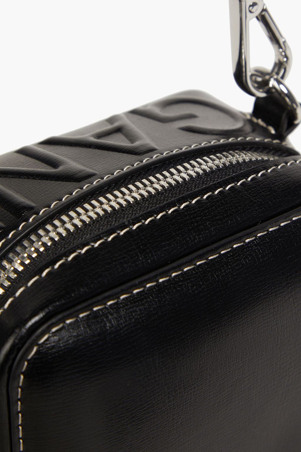 GANNI Embossed leather shoulder bag