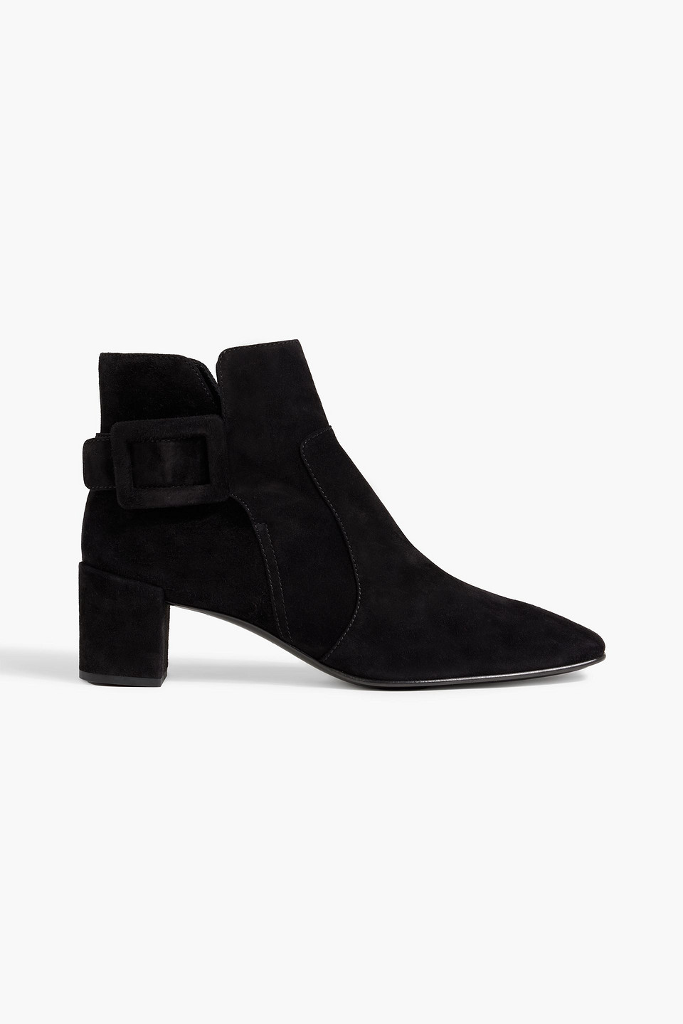 ROGER VIVIER POLLY SUEDE ANKLE BOOTS