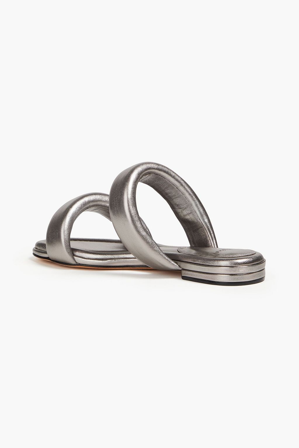 ALEXANDRE BIRMAN 릴라 패딩 메탈릭 가죽 샌들