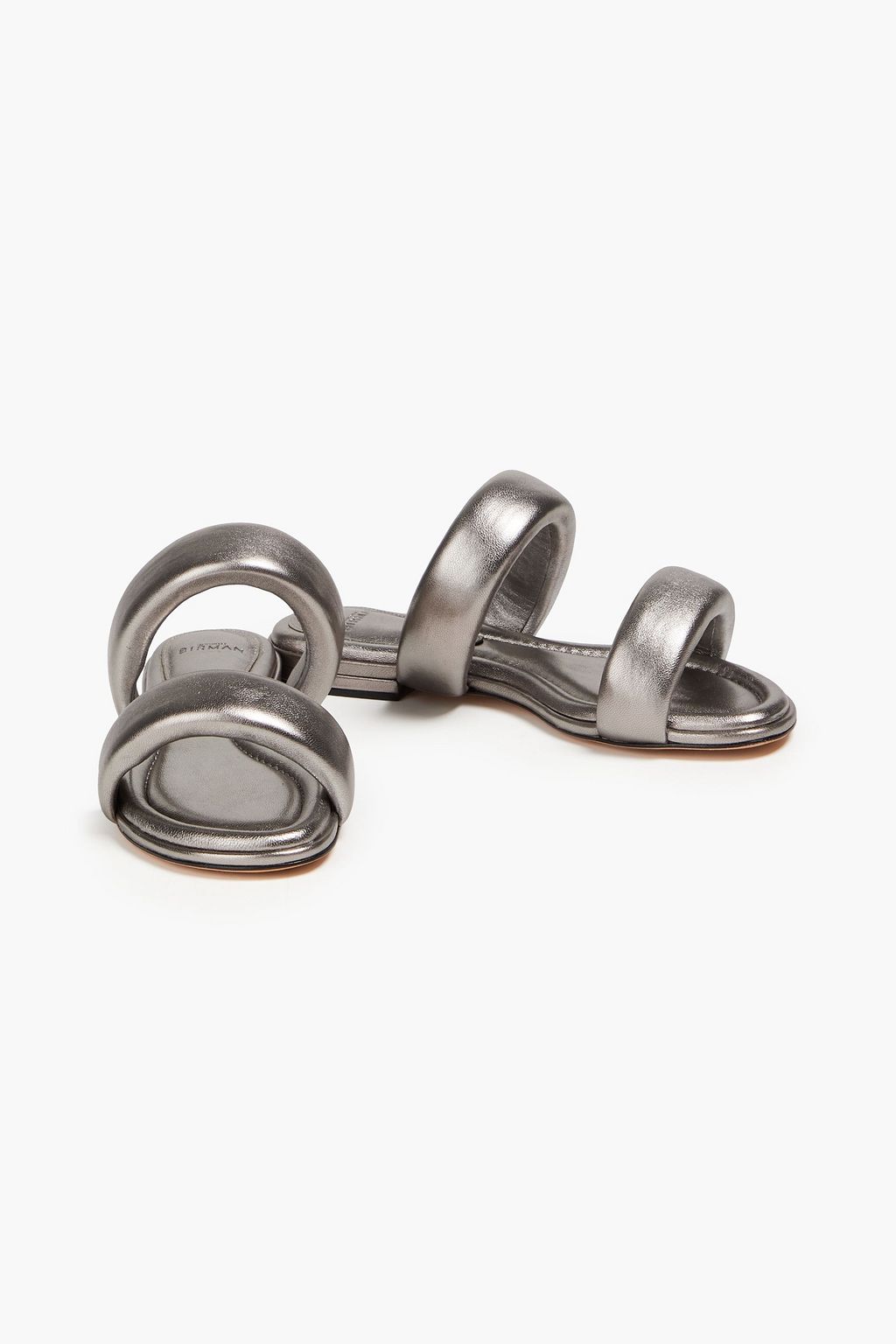 ALEXANDRE BIRMAN 릴라 패딩 메탈릭 가죽 샌들