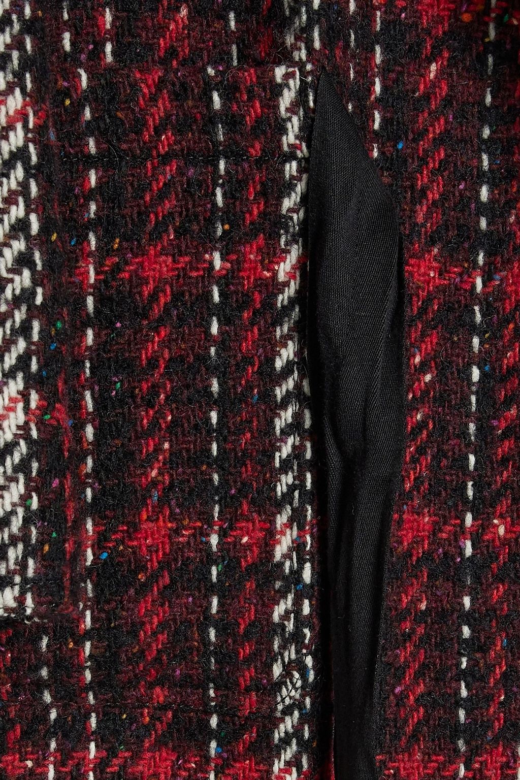 MARNI Checked wool-blend tweed coat