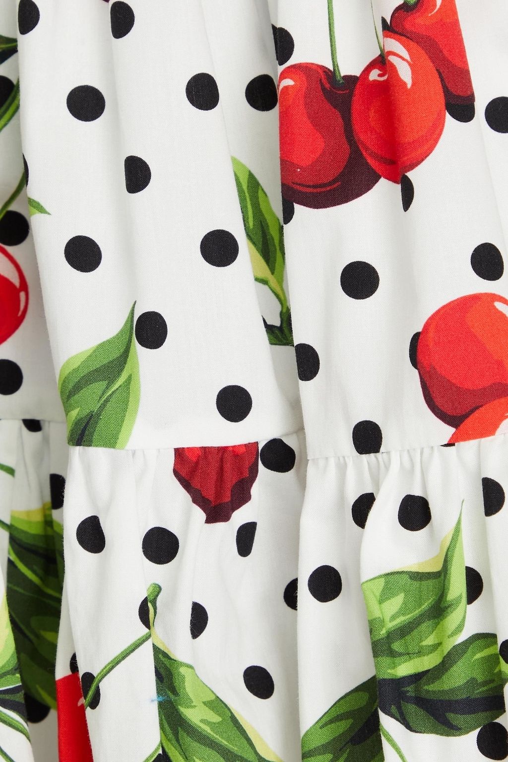 DOLCE&GABBANA Printed cotton-poplin mini skirt