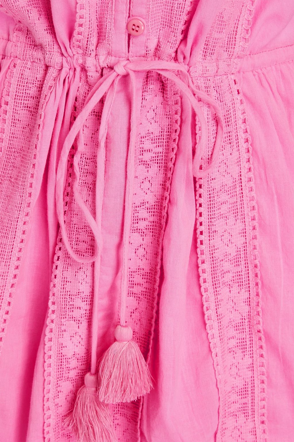 MELISSA ODABASH 레이스 트리밍 코튼 커버업