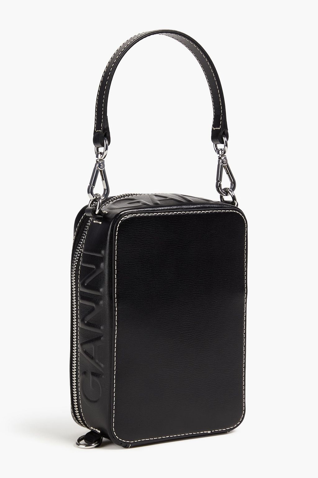 GANNI Banner leather shoulder bag