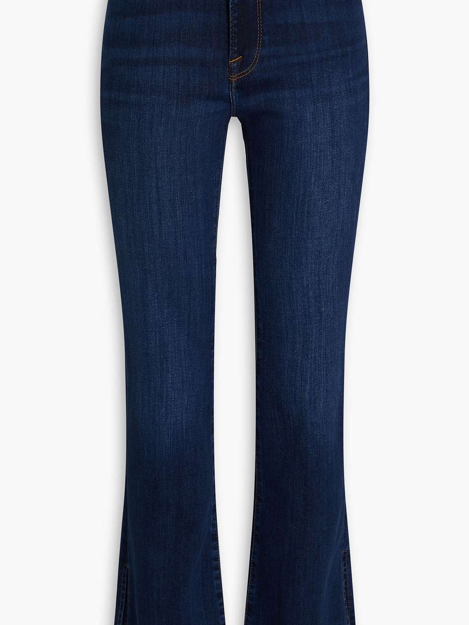 mid-rise bootcut jeans