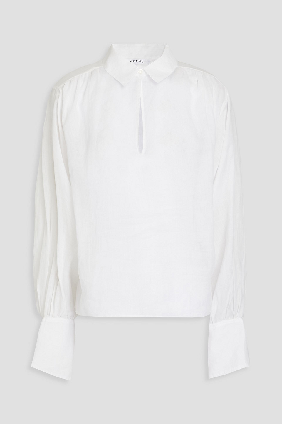 Frame Ramie Blouse In White