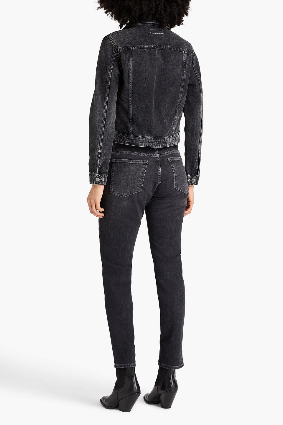 Rag & Bone Dre Faded Boyfriend Jeans In Black