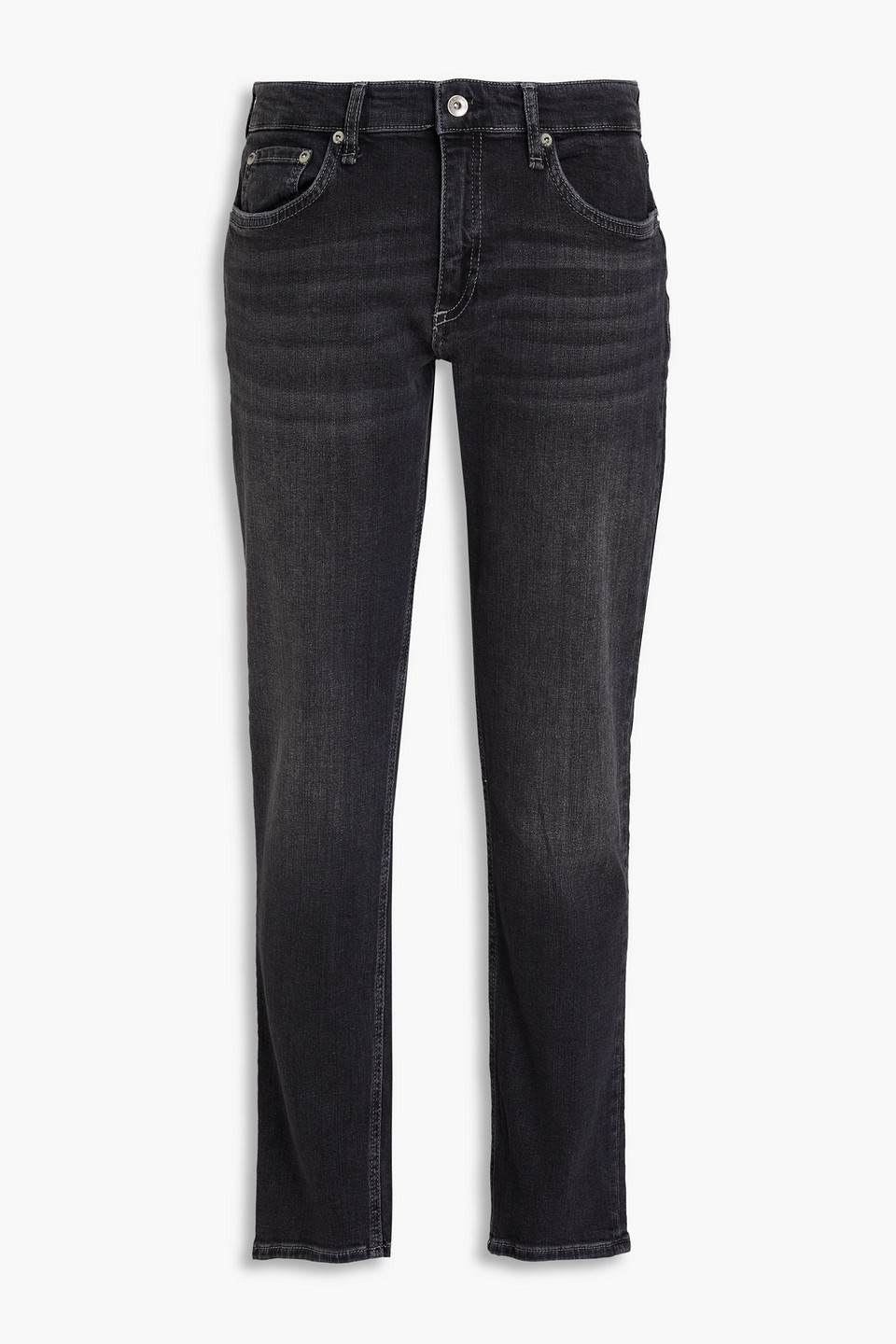 Rag & Bone Dre Faded Boyfriend Jeans In Black