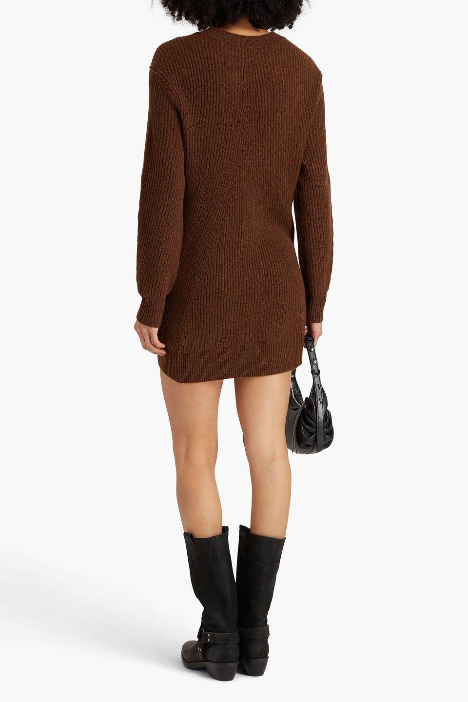 RAG & BONE PIERCE RIBBED CASHMERE MINI DRESS