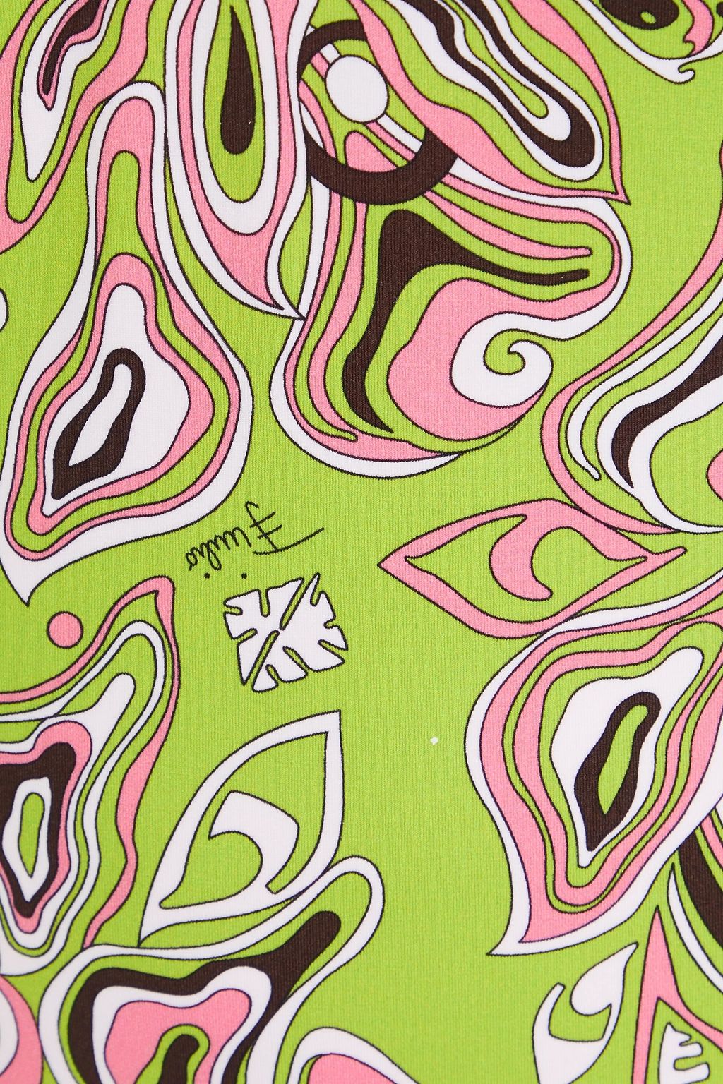 PUCCI Cutout printed halterneck swimsuit