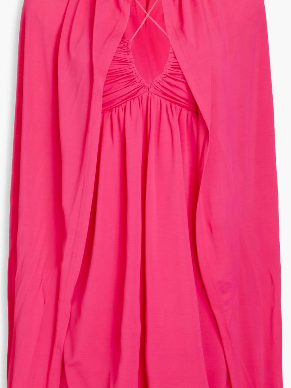 sorina cape-effect jersey mini dress