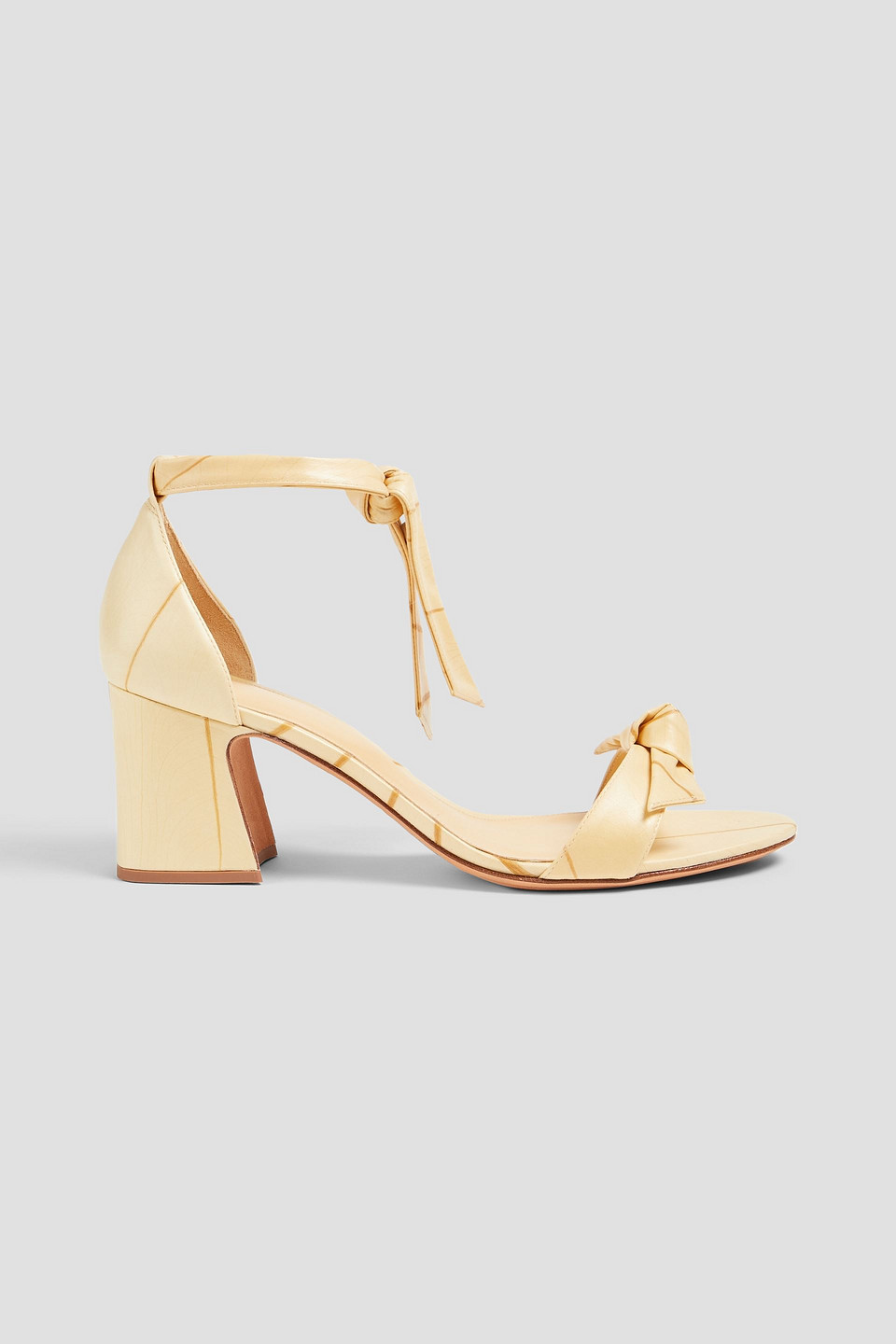 Clarita Curve 60 bow-detailed printed sandals