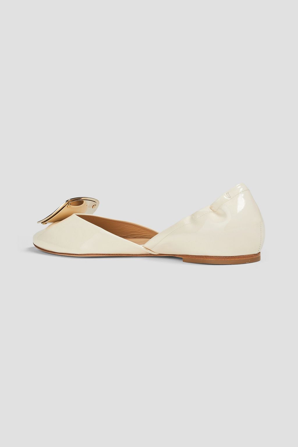 ROGER VIVIER Ballerine buckle-embellished patent-leather flats