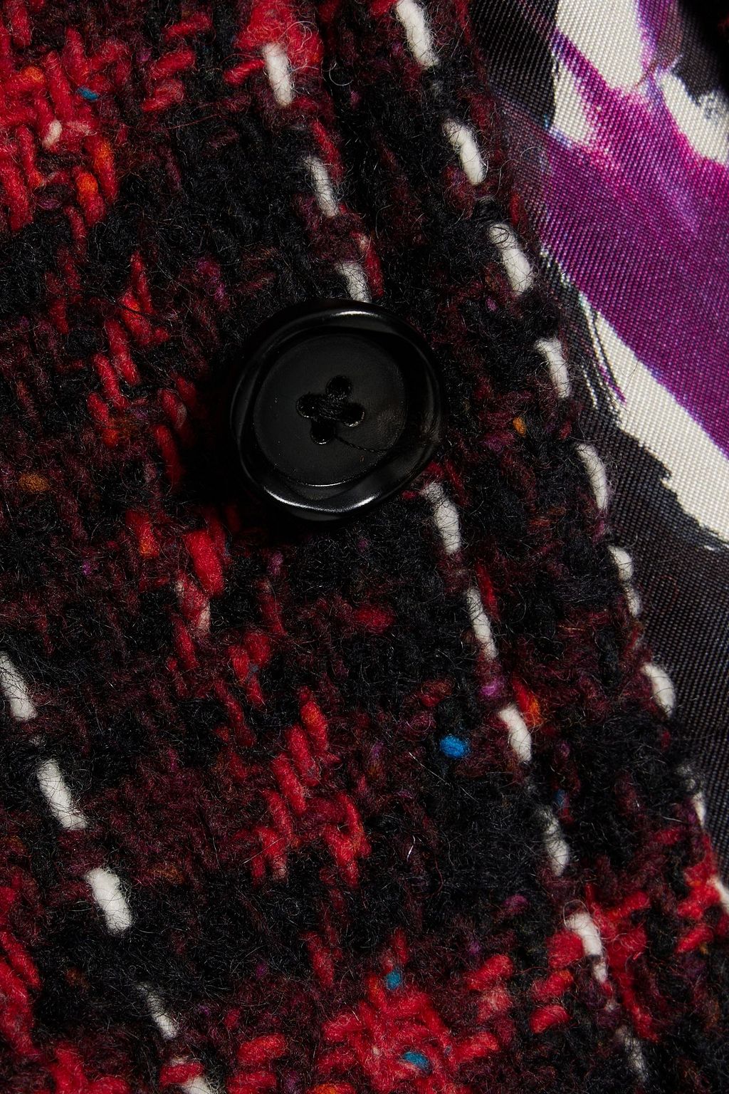 MARNI Checked wool-blend tweed blazer