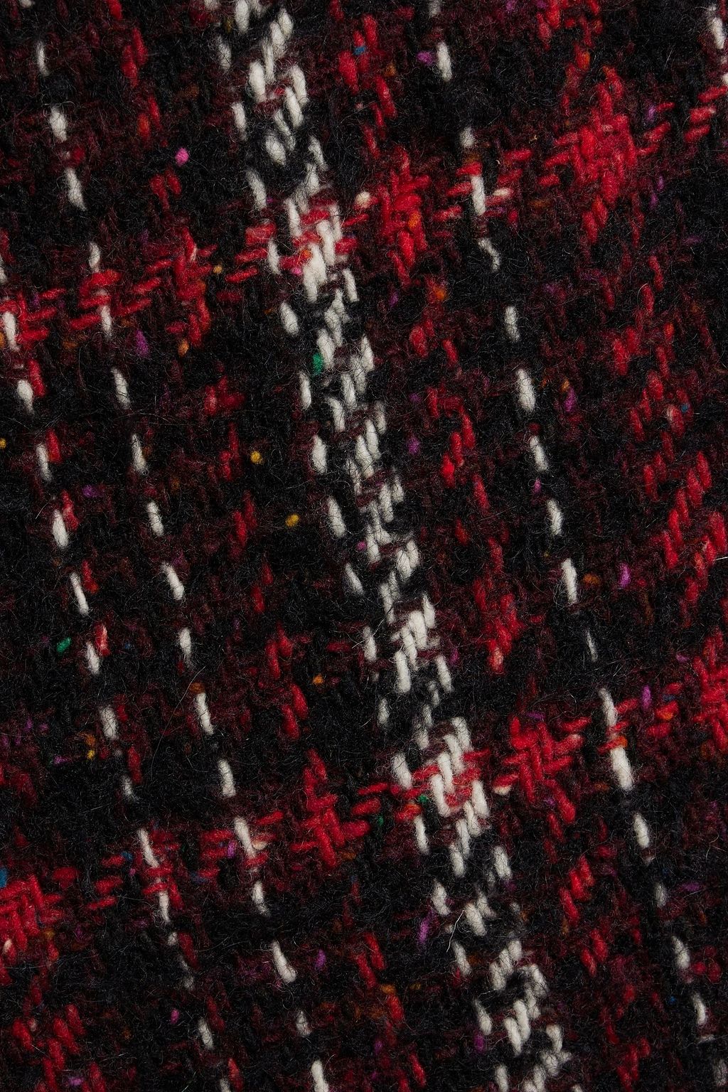 MARNI Checked wool-blend tweed skirt