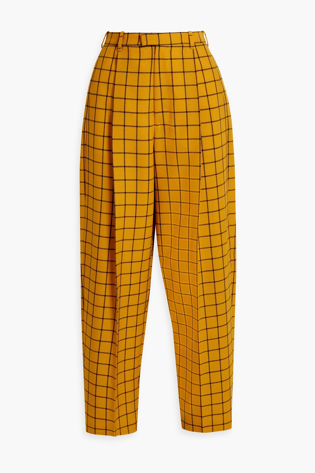 MARNI Checked wool-jacquard tapered pants