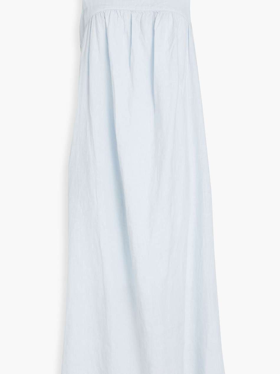 linen midi dress