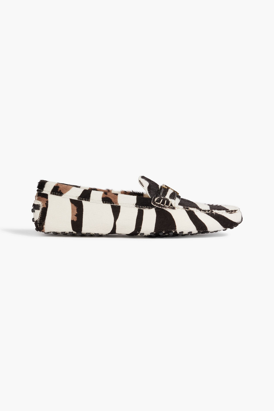 Tod's T Timeless Zebra-print Calf Hair Loafers In Animal Print