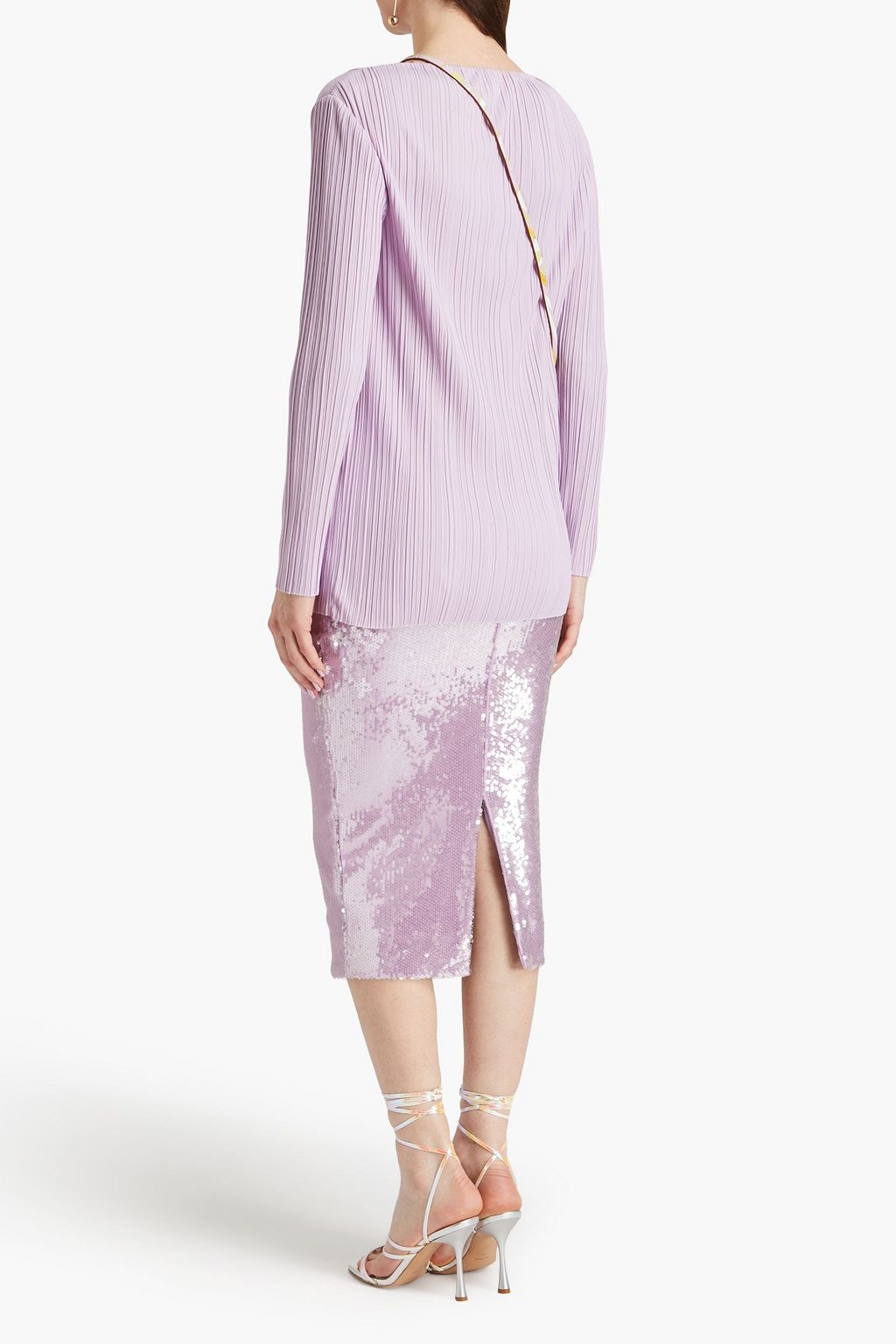 PUCCI 플리세 크레이프 탑