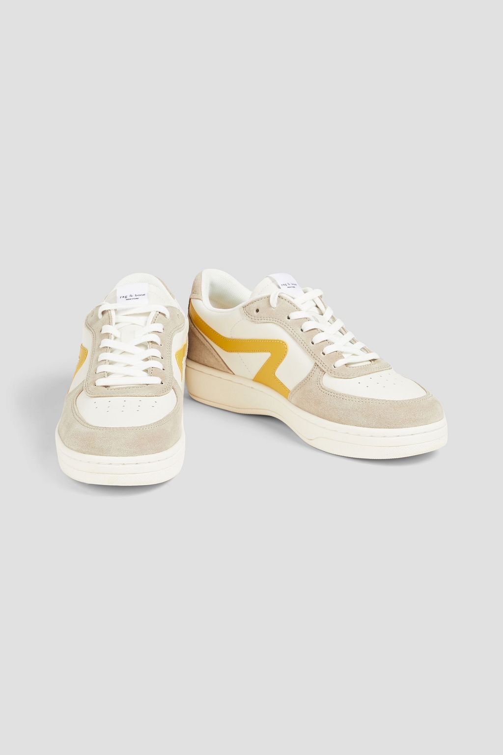 RAG & BONE Retro Court leather and suede sneakers