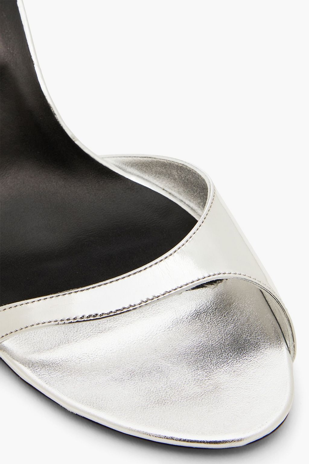 ROGER VIVIER Argento レザー サンダル メタリック