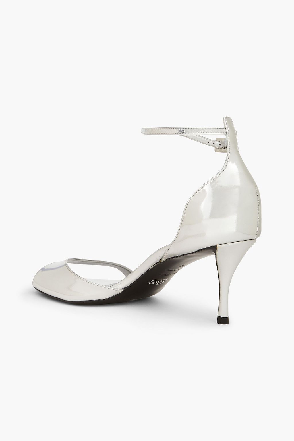 ROGER VIVIER Argento レザー サンダル メタリック
