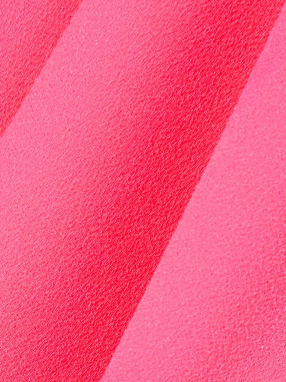 strapless neon crepe mini dress
