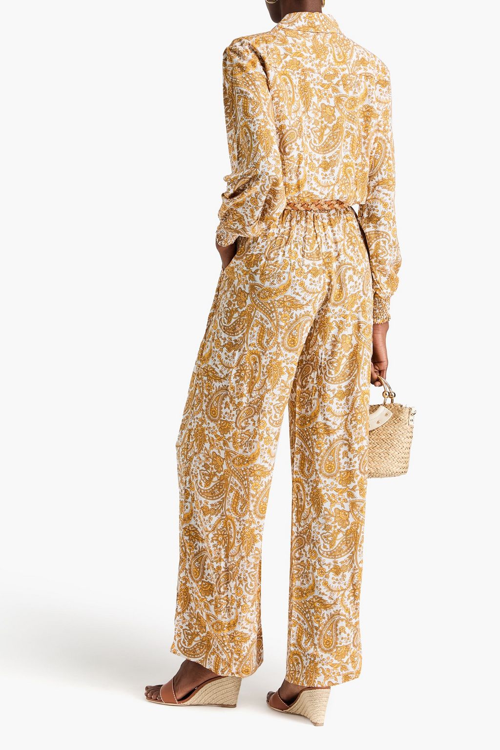 MELISSA ODABASH Paisley-print voile jumpsuit | THE OUTNET