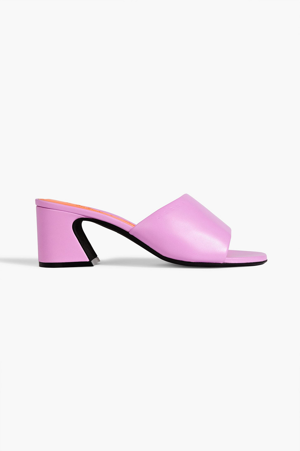 Marni Leather Mules In Lilac