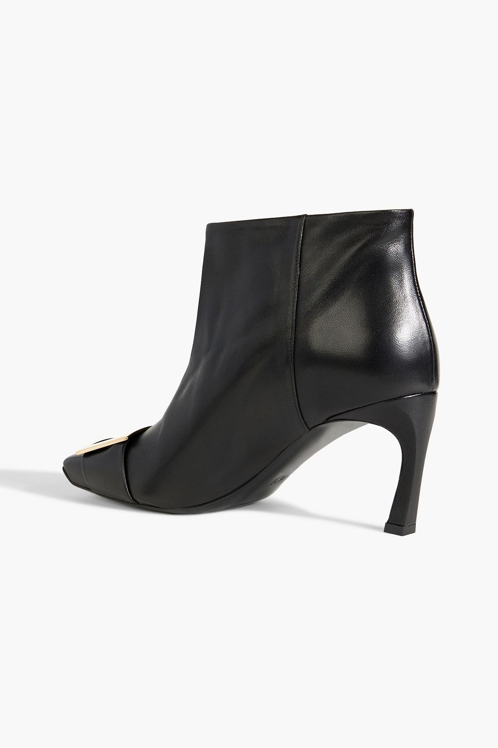 ROGER VIVIER Buckle-embellished leather ankle boots