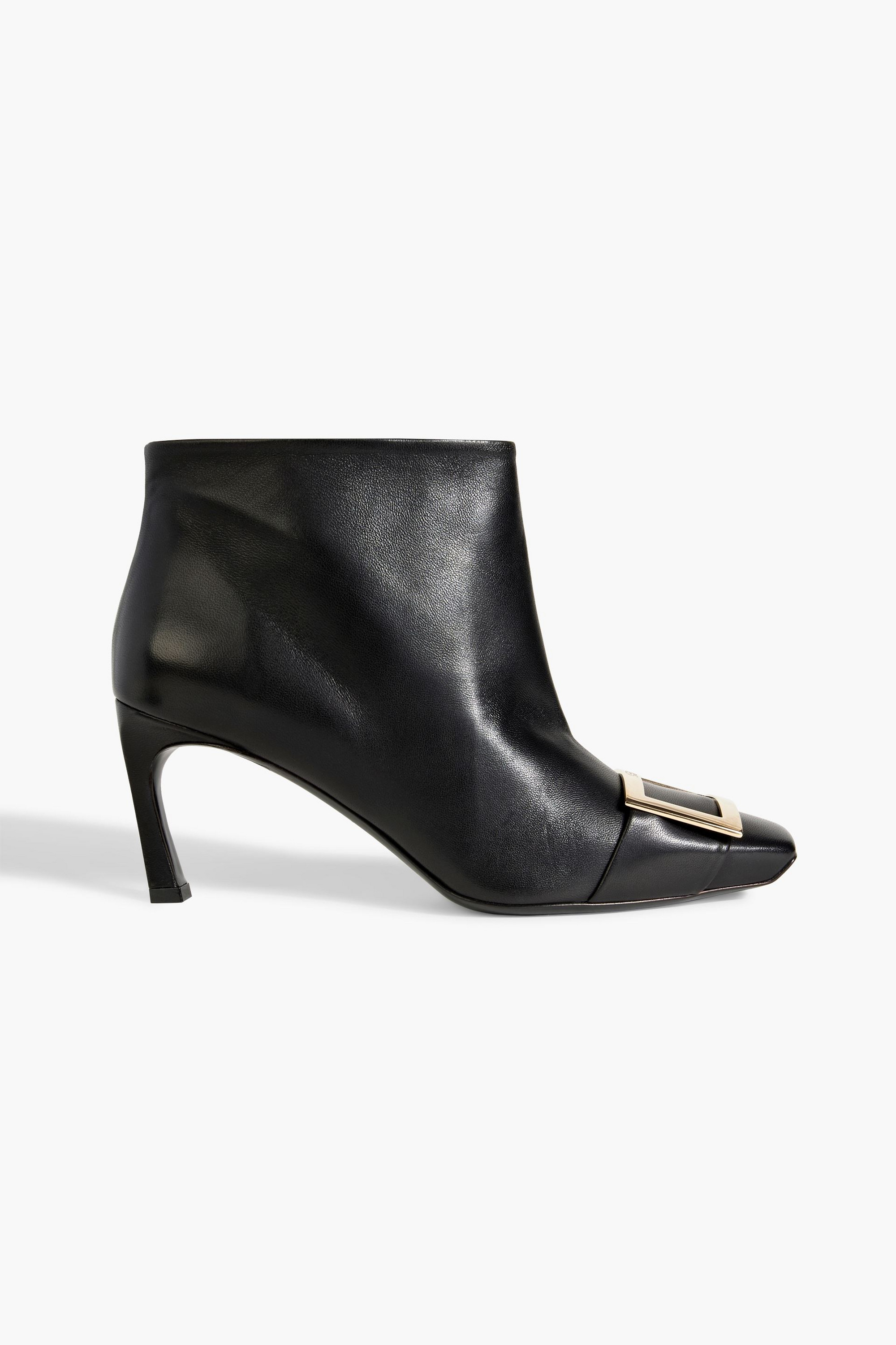 ROGER VIVIER Buckle-embellished leather ankle boots