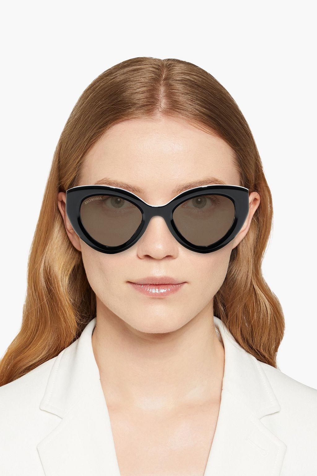 BALENCIAGA Cat-eye acetate sunglasses