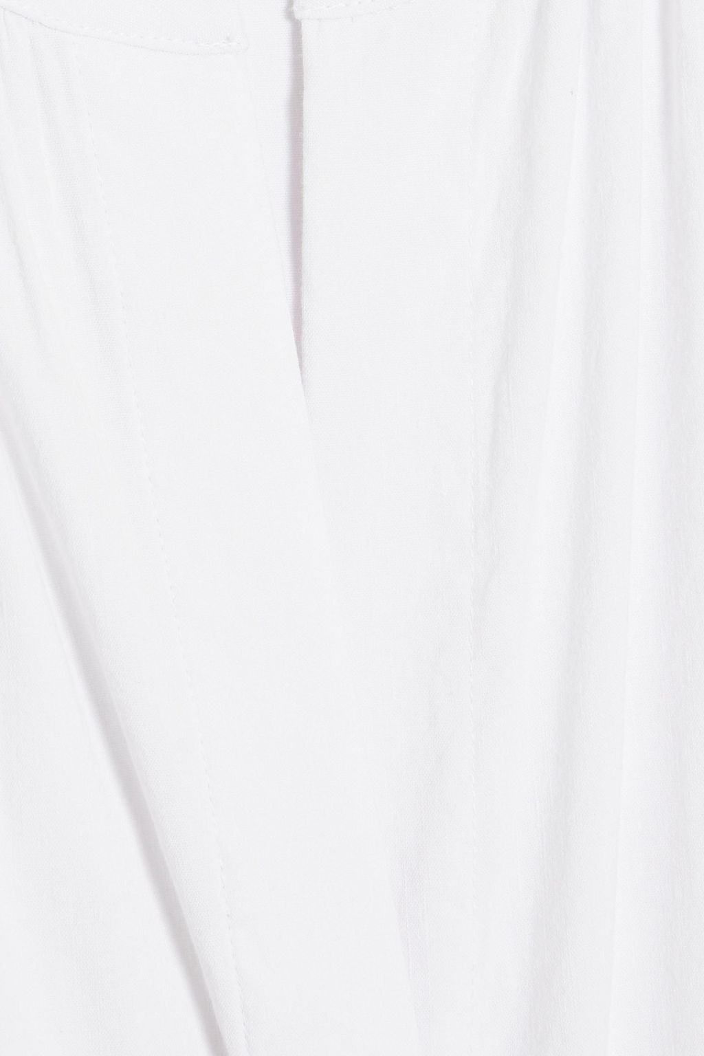 VINCE. Gathered linen-blend blouse