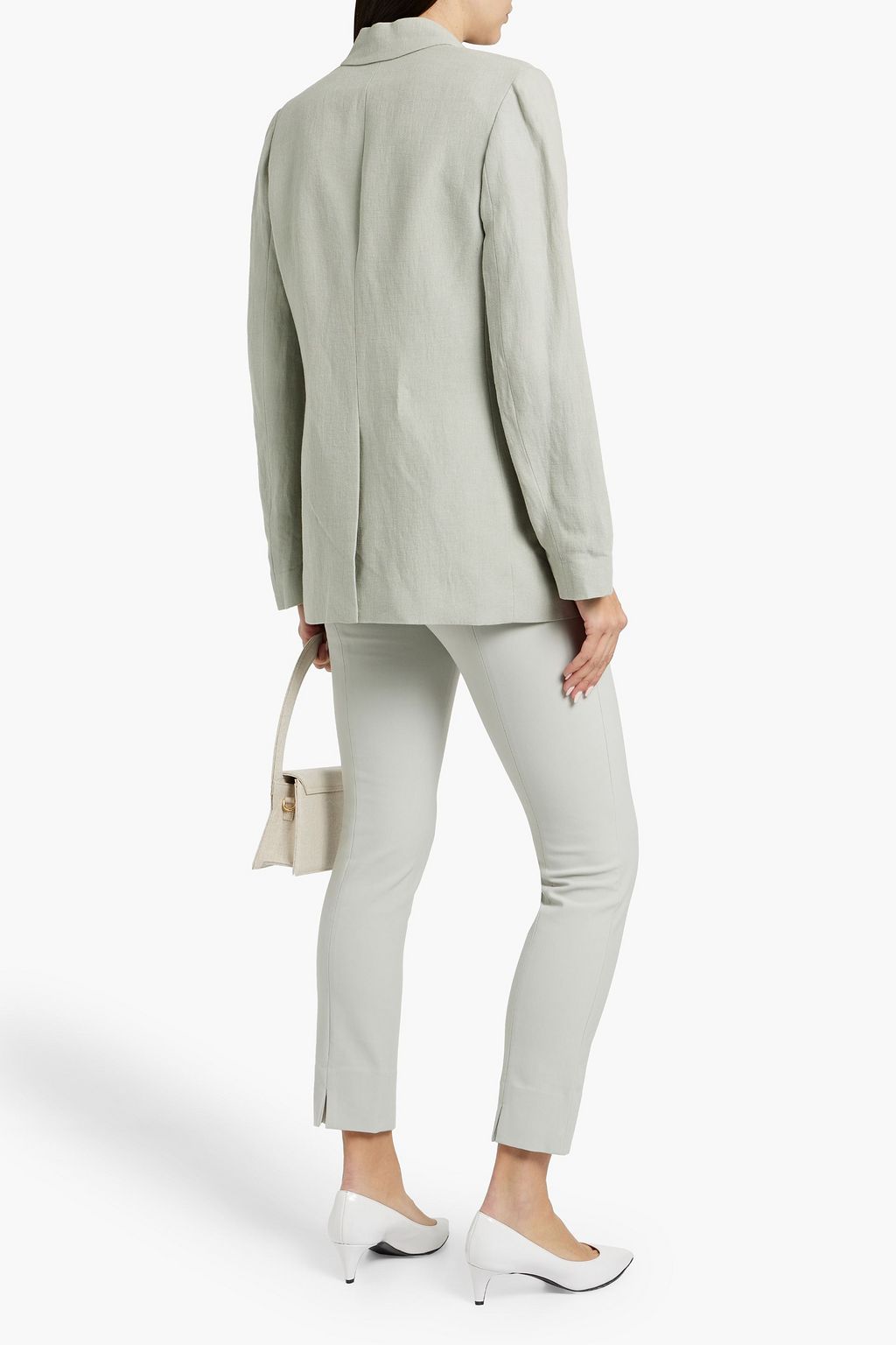 VINCE. Stretch-crepe slim-leg pants