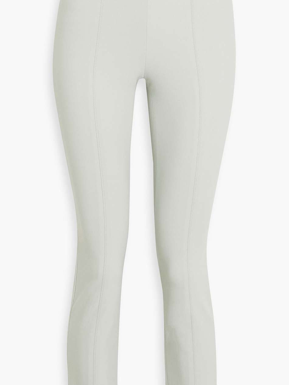 stretch-crepe slim-leg pants