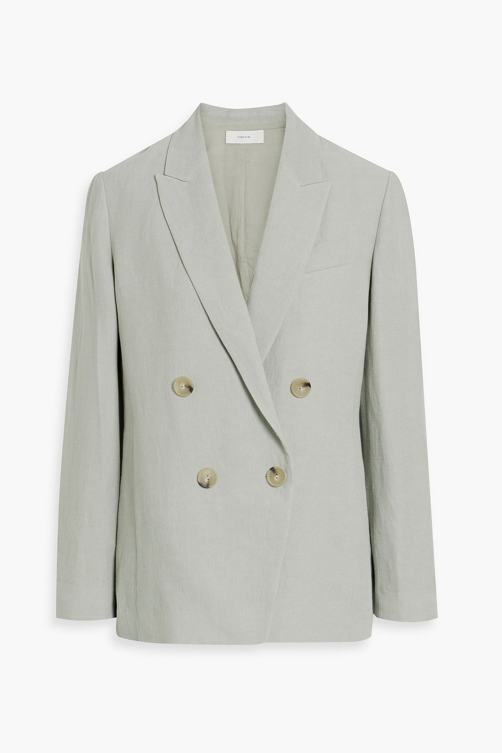 Double-breasted crepe blazer