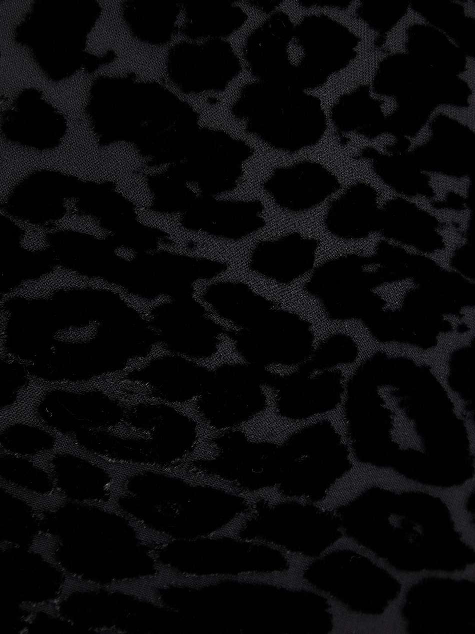 ariel leopard-print devoré-velvet gown