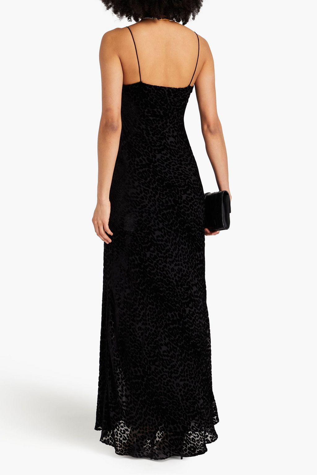 NICHOLAS Leopard-print devoré-velvet gown