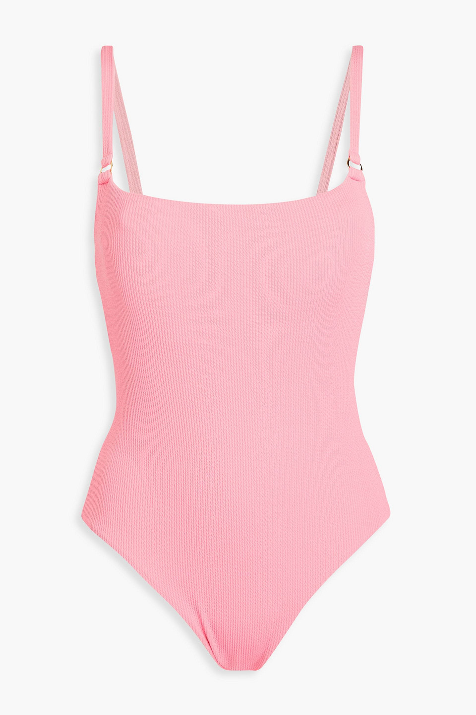 Melissa Odabash Tosca Seersucker Swimsuit In Baby Pink