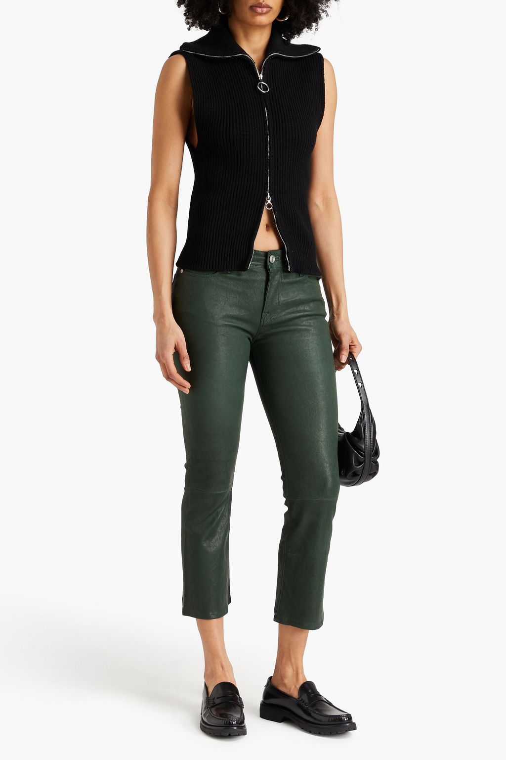 Bod & Christensen Stream Leather Bootcut Pants Size 8